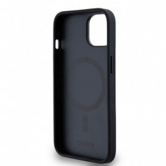 Apple iPhone 14 Case DKNY Pu Repeat Pattern Stack Logo MagSAFE  Black