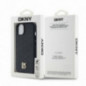 Apple iPhone 14 Case DKNY Pu Repeat Pattern Stack Logo MagSAFE  Black