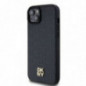 Apple iPhone 15 Case DKNY Pu Repeat Pattern Stack Logo MagSAFE  Black
