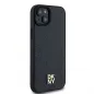 Apple iPhone 15 Case DKNY Pu Repeat Pattern Stack Logo MagSAFE  Black