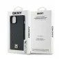 Apple iPhone 15 Case DKNY Pu Repeat Pattern Stack Logo MagSAFE  Black