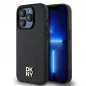Apple iPhone 15 Pro Case DKNY Pu Repeat Pattern Stack Logo MagSAFE  Black