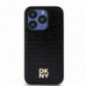 Apple iPhone 15 Pro Case DKNY Pu Repeat Pattern Stack Logo MagSAFE  Black