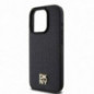 Apple iPhone 15 Pro Case DKNY Pu Repeat Pattern Stack Logo MagSAFE  Black
