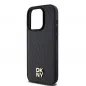 Apple iPhone 15 Pro Case DKNY Pu Repeat Pattern Stack Logo MagSAFE  Black
