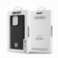 Apple iPhone 15 Pro Case DKNY Pu Repeat Pattern Stack Logo MagSAFE  Black