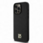 Apple iPhone 15 Pro Max Case DKNY Pu Repeat Pattern Stack Logo MagSAFE  Black