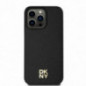 Apple iPhone 15 Pro Max Case DKNY Pu Repeat Pattern Stack Logo MagSAFE  Black