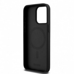 Apple iPhone 15 Pro Max Case DKNY Pu Repeat Pattern Stack Logo MagSAFE  Black