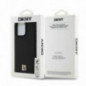 Apple iPhone 15 Pro Max Case DKNY Pu Repeat Pattern Stack Logo MagSAFE  Black