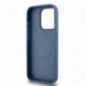 Apple iPhone 15 Pro Case DKNY Pu Repeat Pattern Stack Logo MagSAFE  Blue