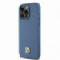 Apple iPhone 15 Pro Max Case DKNY Pu Repeat Pattern Stack Logo MagSAFE  Blue
