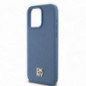 Apple iPhone 15 Pro Max Case DKNY Pu Repeat Pattern Stack Logo MagSAFE  Blue