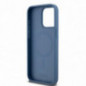 Apple iPhone 15 Pro Max Case DKNY Pu Repeat Pattern Stack Logo MagSAFE  Blue