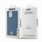 Apple iPhone 15 Pro Max Case DKNY Pu Repeat Pattern Stack Logo MagSAFE  Blue