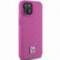 Apple iPhone 15 Case DKNY Pu Repeat Pattern Stack Logo MagSAFE  Pink