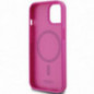 Apple iPhone 15 Case DKNY Pu Repeat Pattern Stack Logo MagSAFE  Pink