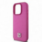 Apple iPhone 15 Pro Case DKNY Pu Repeat Pattern Stack Logo MagSAFE  Pink
