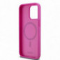 Apple iPhone 15 Pro Max Case DKNY Pu Repeat Pattern Stack Logo MagSAFE  Pink