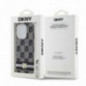 Apple iPhone 13 Pro Max Case DKNY Checkered Pattern Printed Stripes MagSAFE  Black