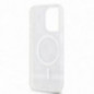 Apple iPhone 14 Pro Case DKNY Checkered Pattern Printed Stripes MagSAFE  Black