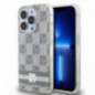 Apple iPhone 13 Pro Max Case DKNY Checkered Pattern Printed Stripes MagSAFE  Beige
