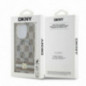 Apple iPhone 13 Pro Max Case DKNY Checkered Pattern Printed Stripes MagSAFE  Beige