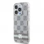 Apple iPhone 14 Pro Max Case DKNY Checkered Pattern Printed Stripes MagSAFE  Beige