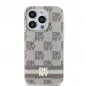 Apple iPhone 14 Pro Max Case DKNY Checkered Pattern Printed Stripes MagSAFE  Beige