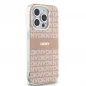 Apple iPhone 14 Pro Case DKNY Repeat Texture Pattern Stripe MagSAFE  Pink