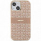 Apple iPhone 15 Plus Case DKNY Repeat Texture Pattern Stripe MagSAFE  Pink