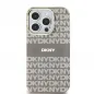 Apple iPhone 15 Case DKNY Repeat Texture Pattern Stripe MagSAFE  Beige