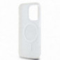Apple iPhone 15 Pro Case DKNY Repeat Texture Pattern Stripe MagSAFE  Beige
