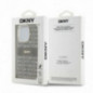 Apple iPhone 15 Pro Case DKNY Repeat Texture Pattern Stripe MagSAFE  Beige