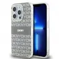 Apple iPhone 15 Pro Max Case DKNY Repeat Texture Pattern Stripe MagSAFE  Beige