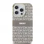 Apple iPhone 15 Pro Max Case DKNY Repeat Texture Pattern Stripe MagSAFE  Beige