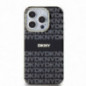 Apple iPhone 13 Pro Case DKNY Repeat Texture Pattern Stripe MagSAFE  Black