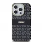 Apple iPhone 13 Pro Max Case DKNY Repeat Texture Pattern Stripe MagSAFE  Black