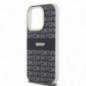Apple iPhone 13 Pro Max Case DKNY Repeat Texture Pattern Stripe MagSAFE  Black