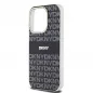 Apple iPhone 13 Pro Max Case DKNY Repeat Texture Pattern Stripe MagSAFE  Black