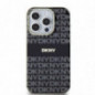 Apple iPhone 15 Pro Case DKNY Repeat Texture Pattern Stripe MagSAFE  Black