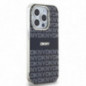 Apple iPhone 15 Pro Case DKNY Repeat Texture Pattern Stripe MagSAFE  Black