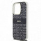 Apple iPhone 15 Pro Case DKNY Repeat Texture Pattern Stripe MagSAFE  Black