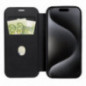 Apple iPhone 16 Wallet Cases Smart Mag Book Elegant  MagSAFE  Black