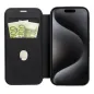 Apple iPhone 16 Wallet Cases Smart Mag Book Elegant  MagSAFE  Black