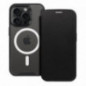 Apple iPhone 16 Pro Wallet Cases Smart Mag Book Elegant  MagSAFE  Black