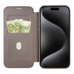 Apple iPhone 16 Pro Max Wallet Cases Smart Mag Book Elegant  MagSAFE  Titanium