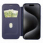Apple iPhone 16 Wallet Cases Smart Mag Book Elegant  MagSAFE  Blue