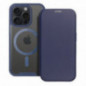 Apple iPhone 16 Pro Max Wallet Cases Smart Mag Book Elegant  MagSAFE  Blue