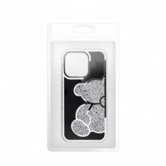 Apple iPhone 15 Case Teddy bear Silver
